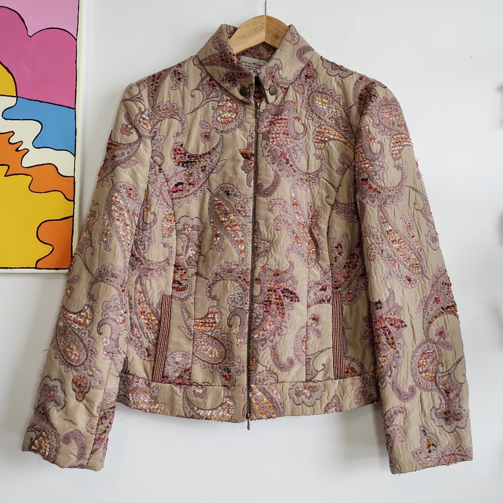 Vintage 90s Silk Blend Marisa Minicucci Jacket